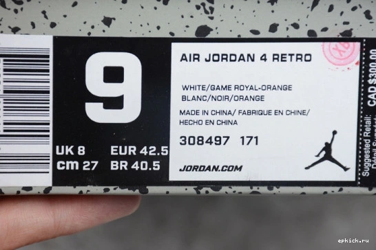 Cheap EP Blue Air White 308497-171 308497-171 4 Jordan Orange Retro OG 1228